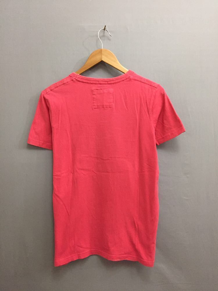 アバクロンビーアンドフィッチ Abercrombie & Fitch 半袖 Ｔシャツ ダメージ加工 ピンク Sサイズ ～△&_画像3