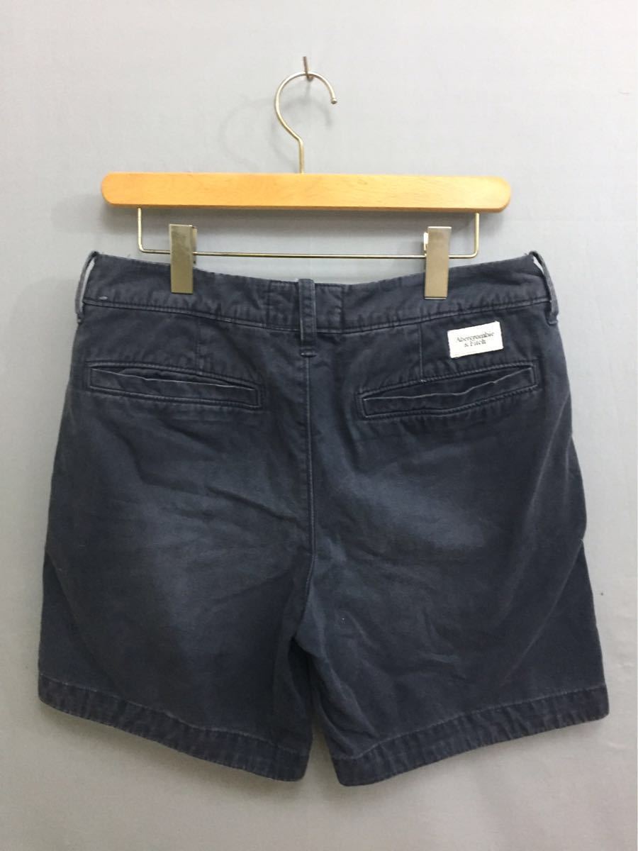 アバクロンビーアンドフィッチAbercrombie &Fitch ショートパンツ 短パン メンズ サイズ31 ネイビー !★&_画像3