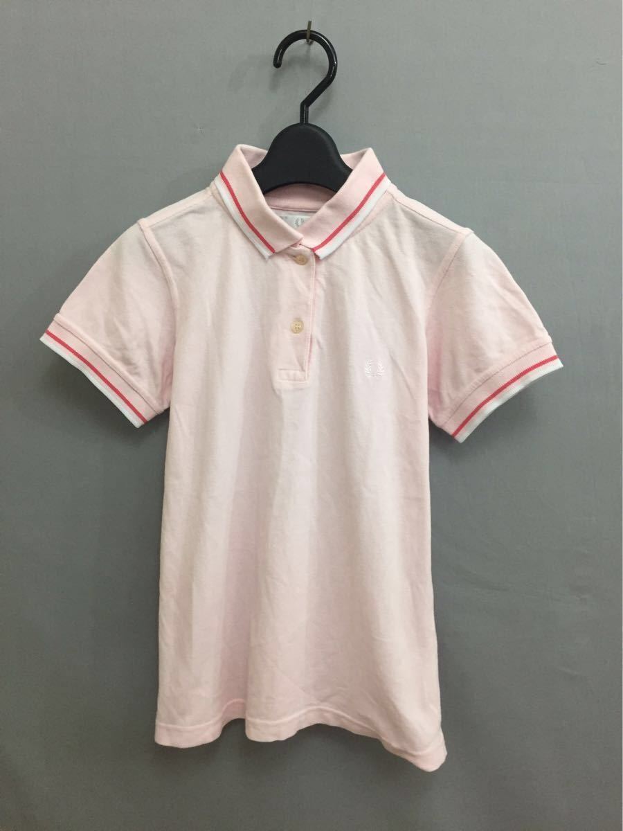 フレッドペリー FREDPERRY ポロシャツ 半袖 鹿の子 ピンク サイズ10 レディース !★&_画像2