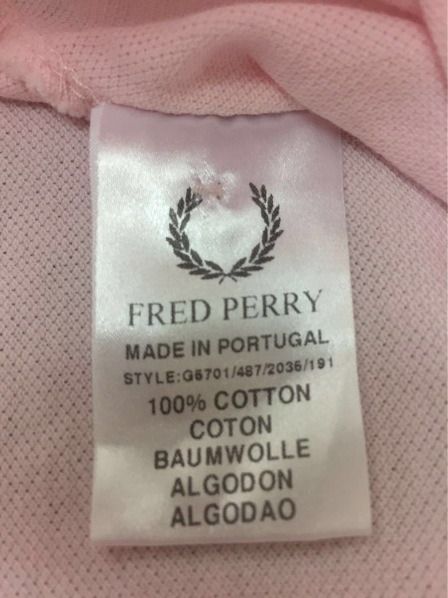 フレッドペリー FREDPERRY ポロシャツ 半袖 鹿の子 ピンク サイズ10 レディース !★&_画像9