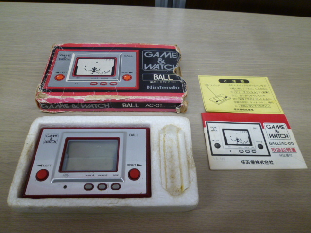 任天堂 GAME＆WATCH AC-01 BALL レトロ 当時物 中古 箱付き Nintendo ゲームウォッチ 苫小牧西店