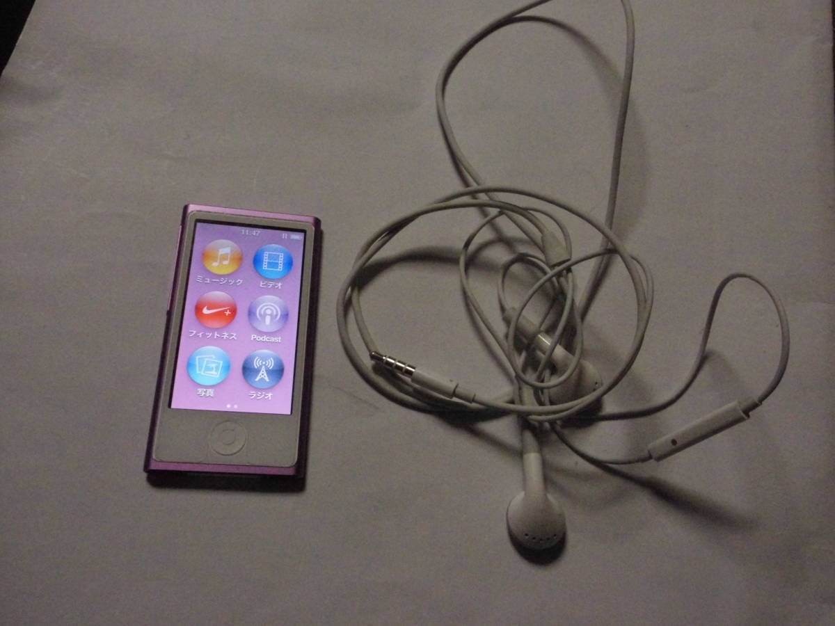 2022新発 状態良好 iPod nano 第7世代 16GB A1446 動作品 iPod nano