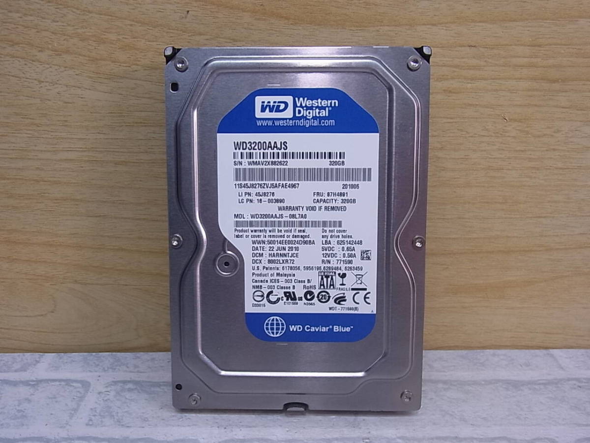 ◎ L/426 ● Western Digital ☆ Western Digital ☆ 3,5 дюйма HDD (жесткий диск) ☆ 320 ГБ SATA300 7200RPM ☆ WD3200AAJS ☆ Используемые товары