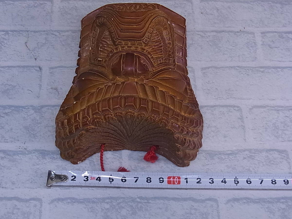 *L/463* ornament decoration * tree carving mask * Guam GUAM* secondhand goods 