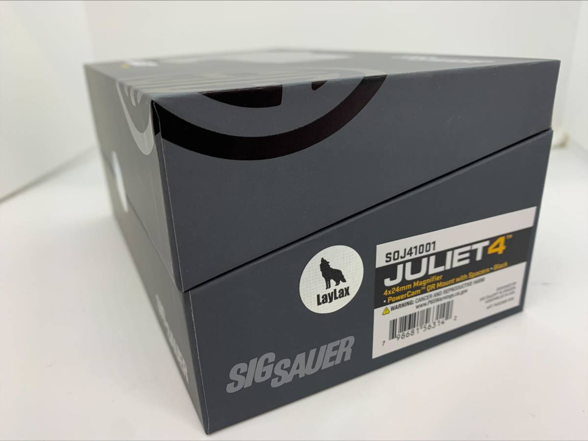 シグ SIG SAUER JULIET4 マグニファイア 4X24mm BK スペーサー付 シグ SIG SAUER JULIET4 マグニファイア 4X24mm BK スペーサー付