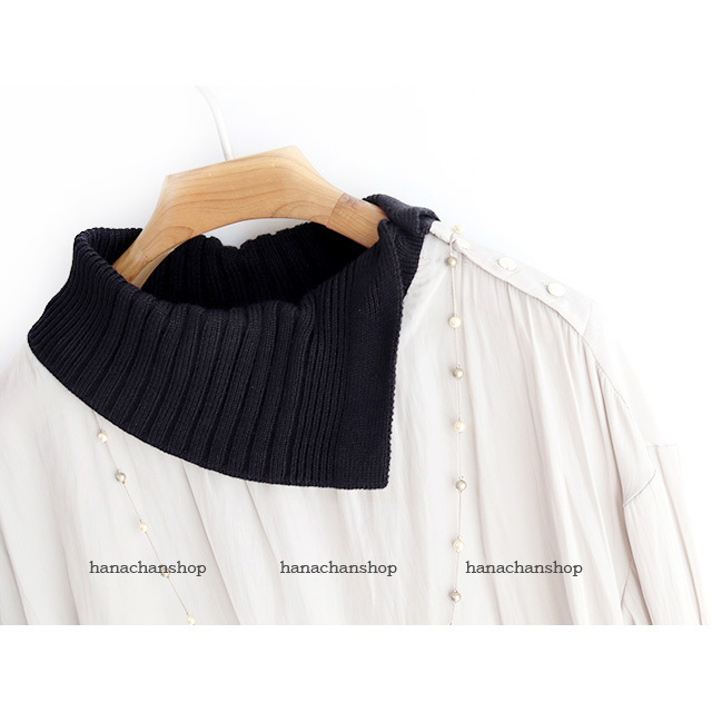  free shipping! regular price 14,500 jpy [ new goods ] made in Japan * Scott Club *2way knitted collar switch .... blouse 