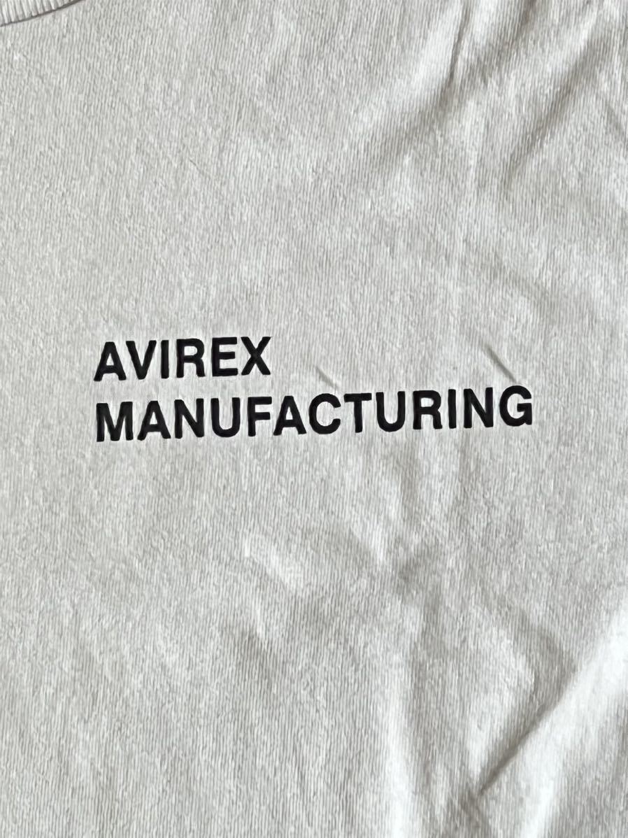 AVIREX アヴィレックス 半袖Tシャツ ホワイト サイズM メンズ ミリタリー_画像3