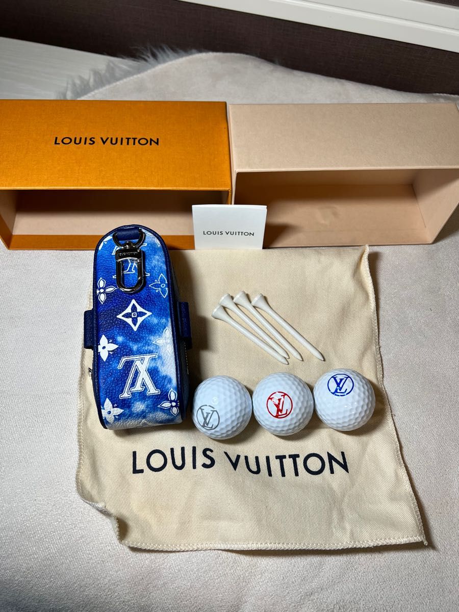 LOUIS VUITTON ルイ・ヴィトン ゴルフボール ケース レア 希少カラー