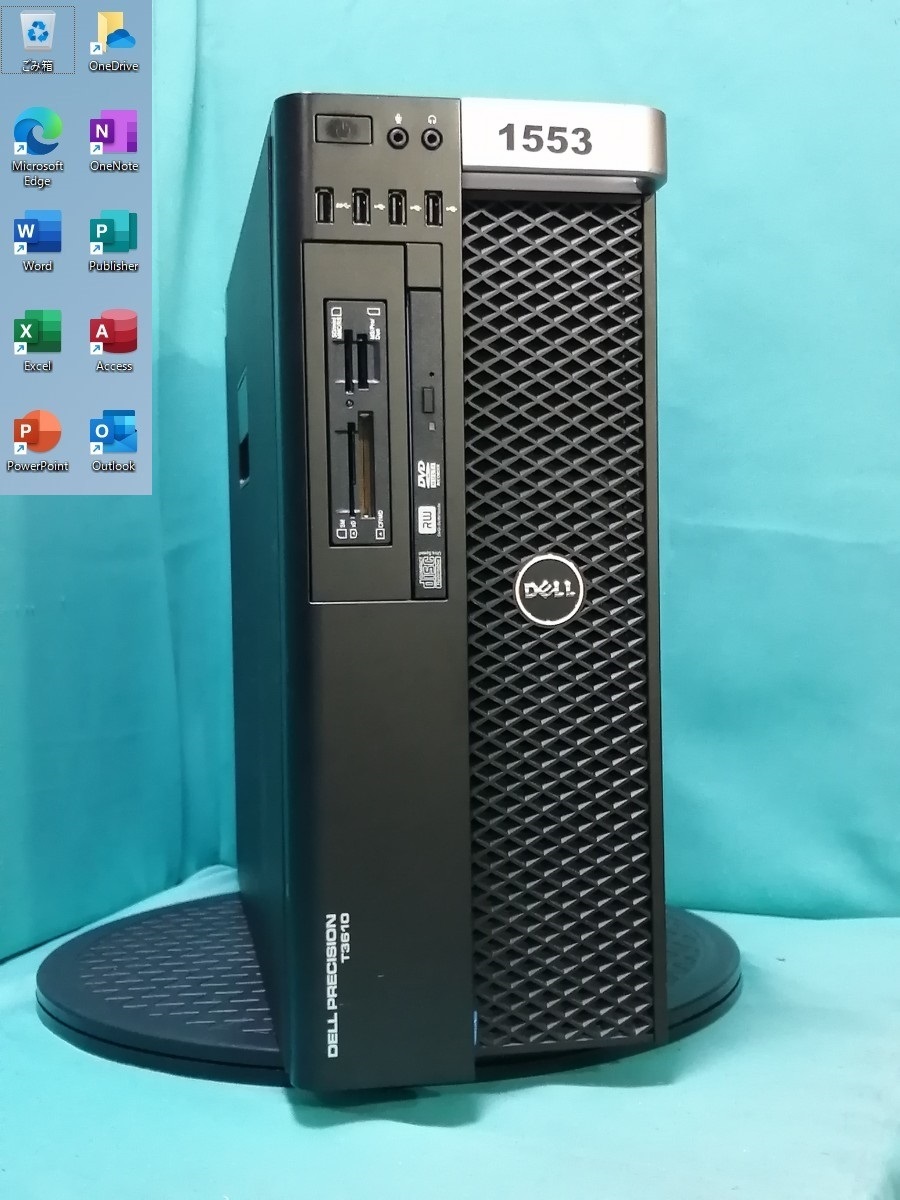 ラッピング不可】 初期保証 A-1553 T3610 Dell Win11 WiFi GTX1060-6G