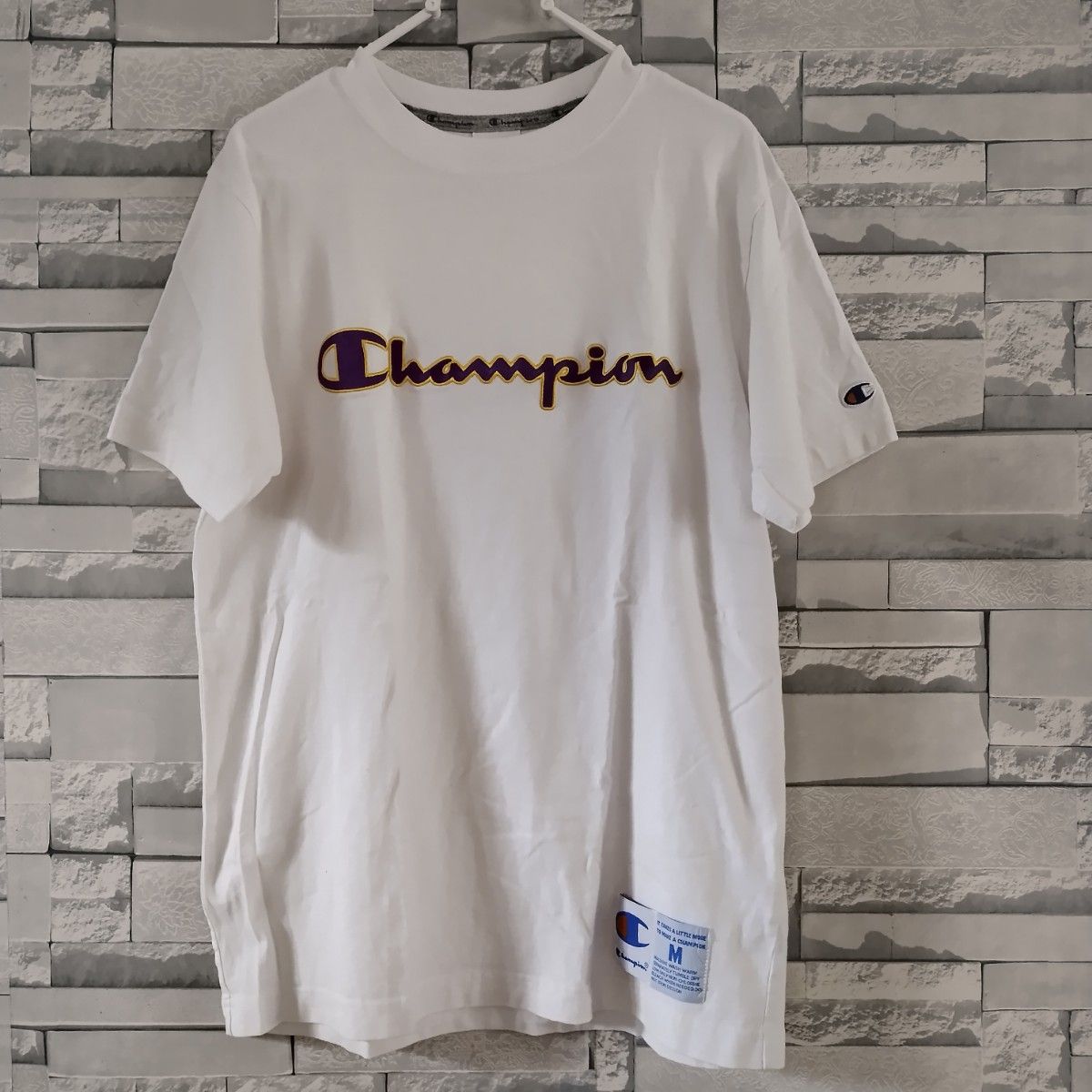 チャンピオン Champion Tシャツ 半袖Tシャツ 白 M