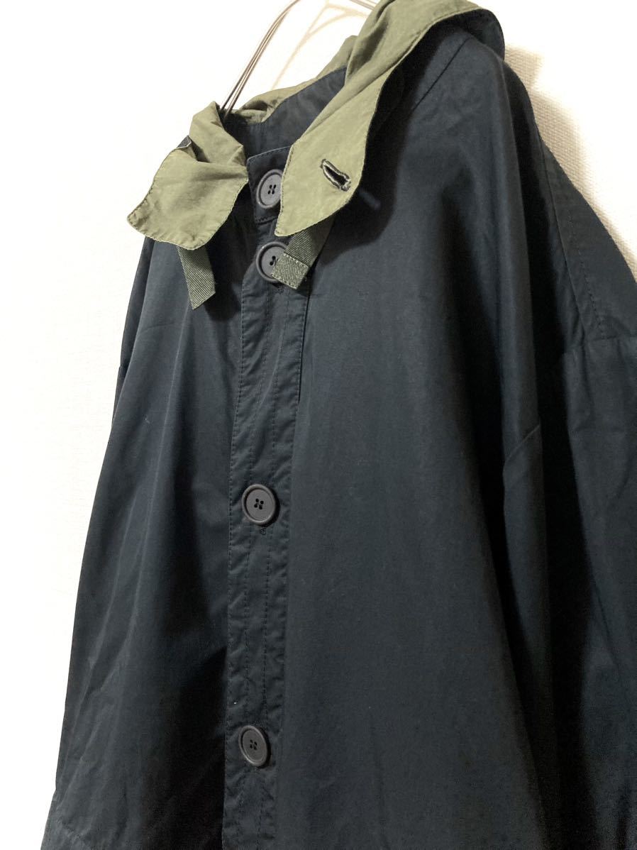 マルニ　MARNI モッズコート　ジャケット　メンズ　コットン　フード　ブルゾン　アウター ブラック　黒　ロング