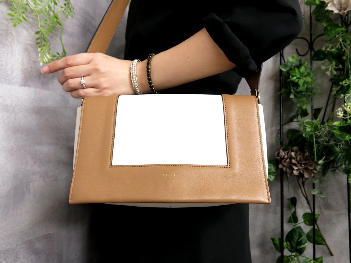 ○超美品○CELINE セリーヌ○フレーム○カーフ レザー 本革