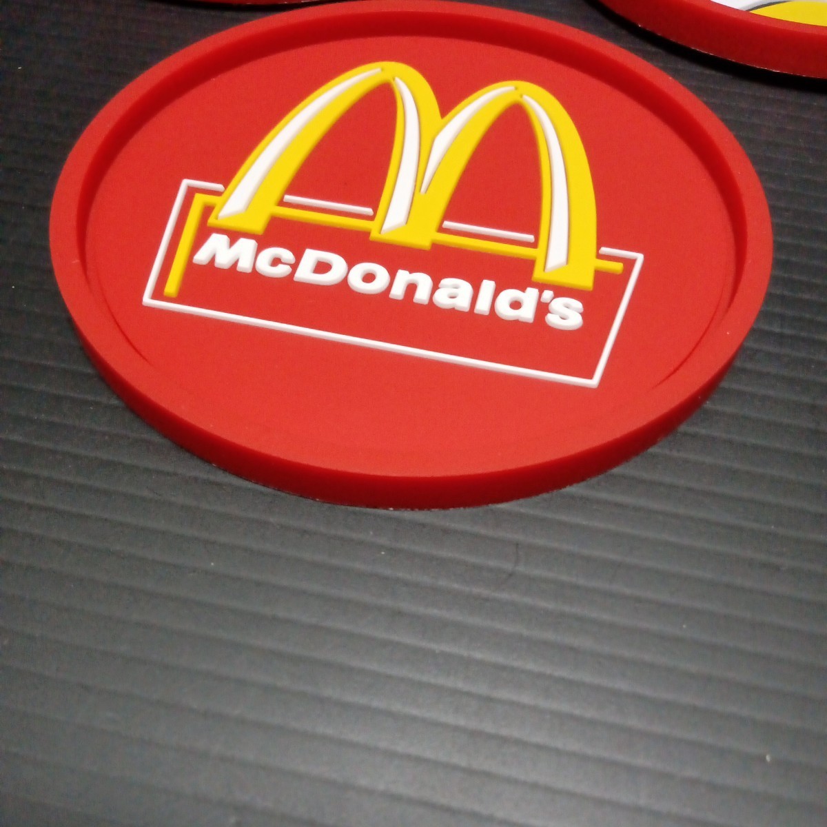 ● McDonald's「コースター 3枚」ドナルド　ロゴ　マクドナルド　ラバー_画像4