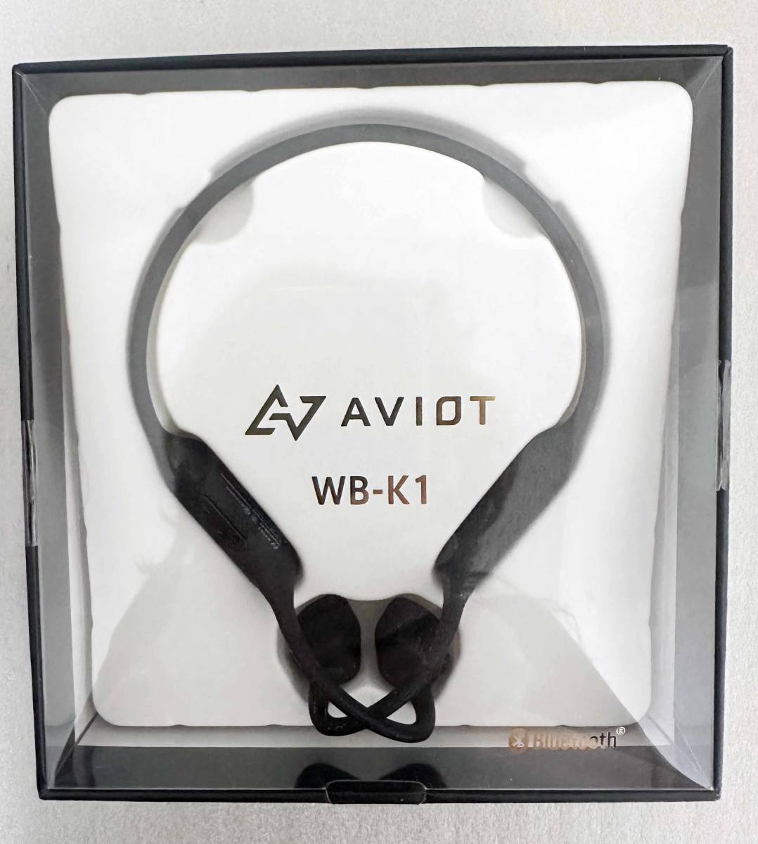 展示品 ★ AVIOT アビオット 骨伝導 ヘッドホン WB-K1 -BK コストコ専売モデル イヤホン デュアルマイク搭載 防塵 防水 IP67 12時間再生