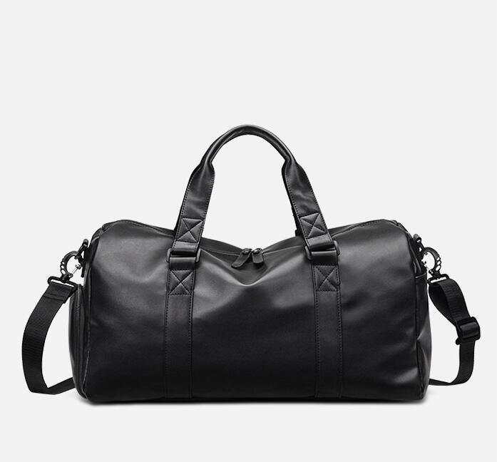 PUレザーボストンバッグ ショルダーバッグ 旅行バッグ ビジネスバッグ 男性用 通勤鞄 書類かばん　黒　大容量_画像5