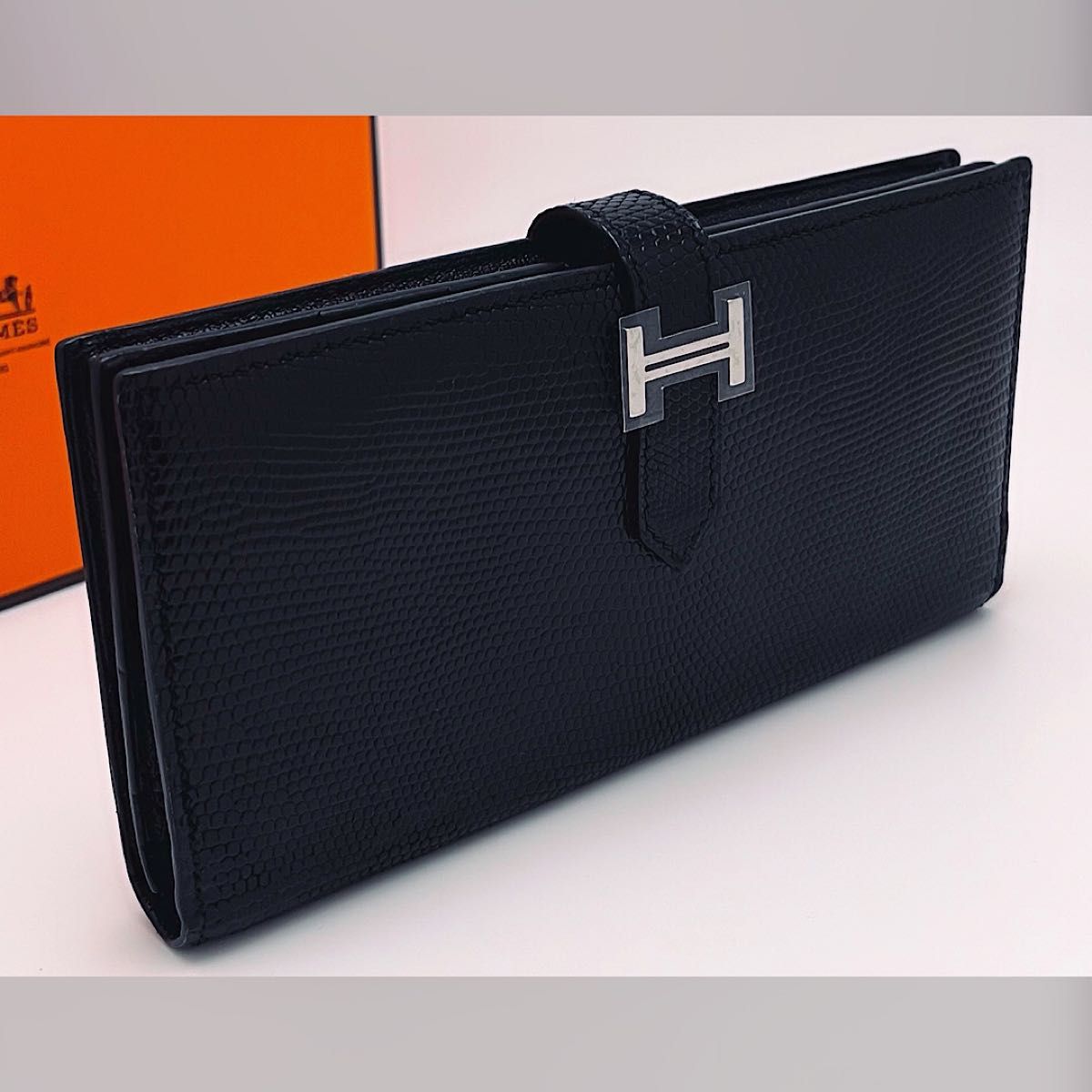 未使用展示品】輸入品 値下げ不可 HERMES ベアン スフレ リザード