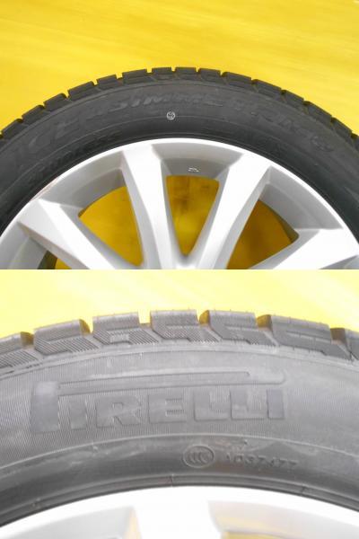 スタッドレス 215/55R17 クラウン エスティマ カムリ 中古 トヨタ 200系 クラウン純正 17インチ 新品 ピレリ アイスアシンメトリコ_画像9