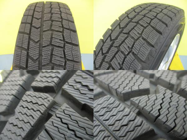 ヤリス 冬タイヤ 4本 9分山 175/70R14 84Q ダンロップ ウィンターマックス WM02 + 社外 アルミ ヴィッツ ラティオ KSP210 MXPA10 足利_画像7