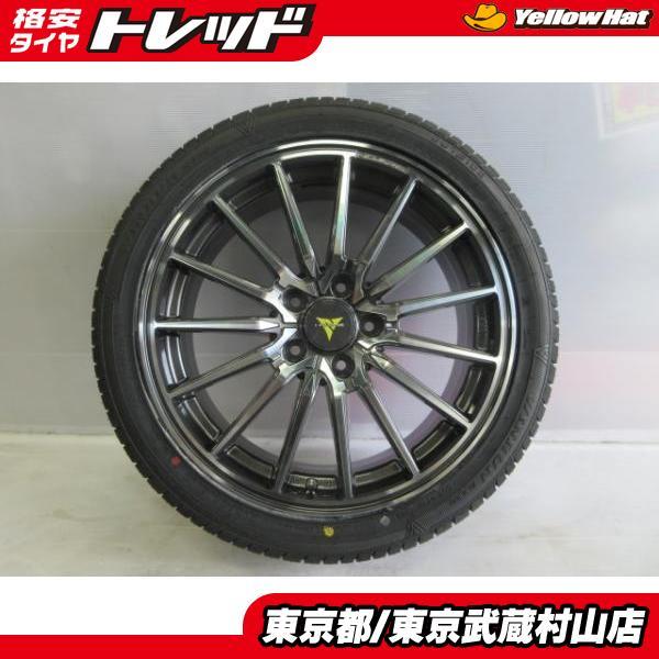 中古 4本 NOVARIS 18インチ 7.0J +53 5H114.3 + 中古3本 2020年 新品1本 2023年 ウィンラン R330 215/45R18 93W XL 東京武蔵村山店_画像1