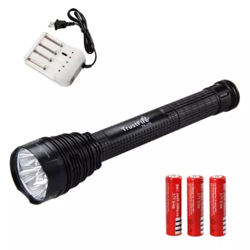Trustfire J18 CREE XM-L T6 7 departure 8000LM LED. middle electro- light light TrustFire 18650 4ps.@ lithium ion rechargeable battery multi charger set mountain climbing 