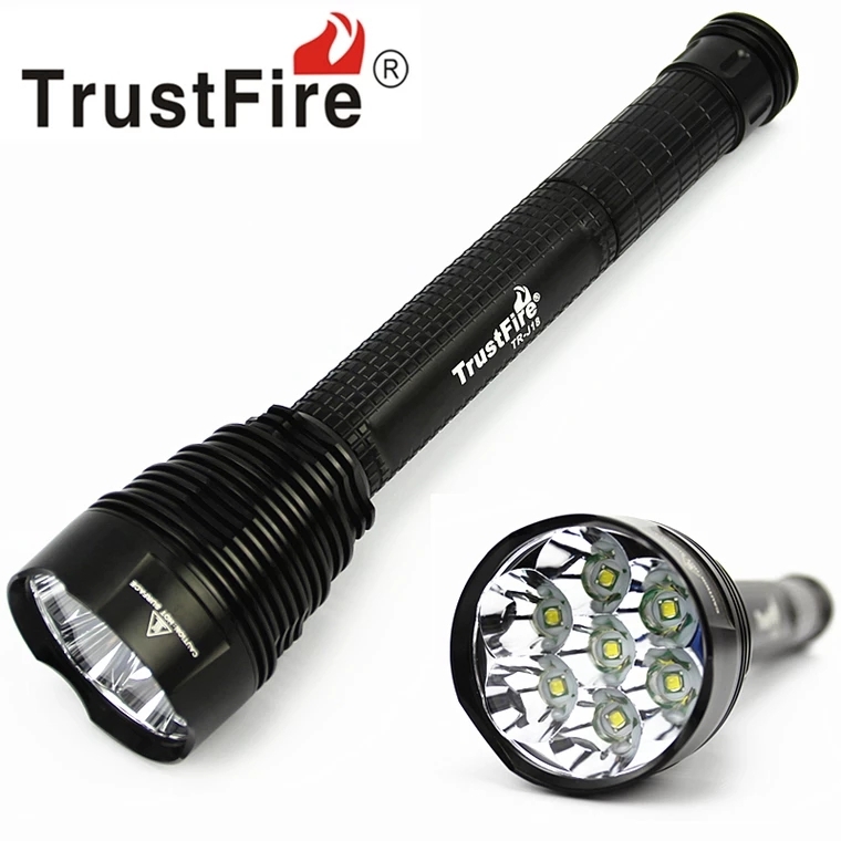 Trustfire J18 CREE XM-L T6 7 departure 8000LM LED. middle electro- light light TrustFire 18650 4ps.@ lithium ion rechargeable battery multi charger set mountain climbing 