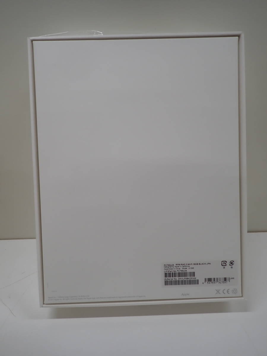 【Apple】空箱 RFB iPad 2 Wi-Fi 16GB BLACK-JPN FC769J/A_画像2