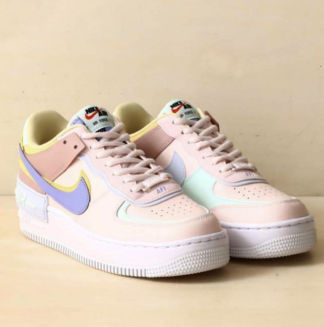 ☆送料込■新品24.5cm■ナイキ エアフォース 1 シャドウ AIR FORCE 1 SHADOW WMNS ソフトピンク/レモンウォッシュ