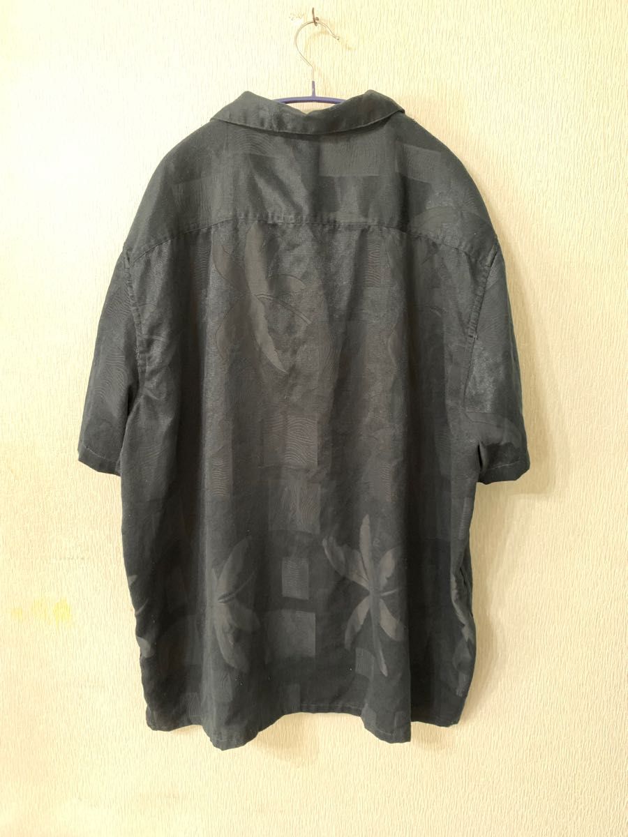 Penmans アロハシャツ 柄シャツ ボタニカル柄 総柄 ヴィンテージ 黒