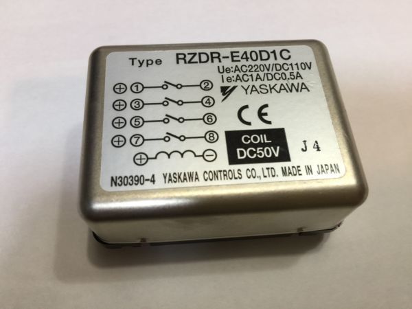 電子部品、パーツなど・・/　　YASKAWA フィルター　RZDR-E40D1C コイルDC50 4×5.5×2ｃｍ　2F1A 9909_画像1