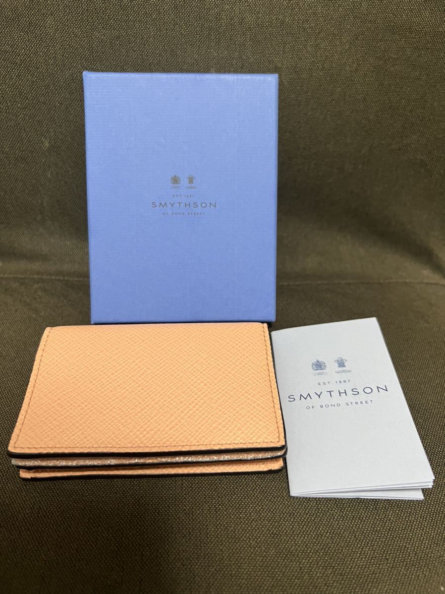 ラスト一点　新品　スマイソン SMYTHSON レザー　定期入れ　カードケース　名刺入れ 定期入れ カードケース_画像3