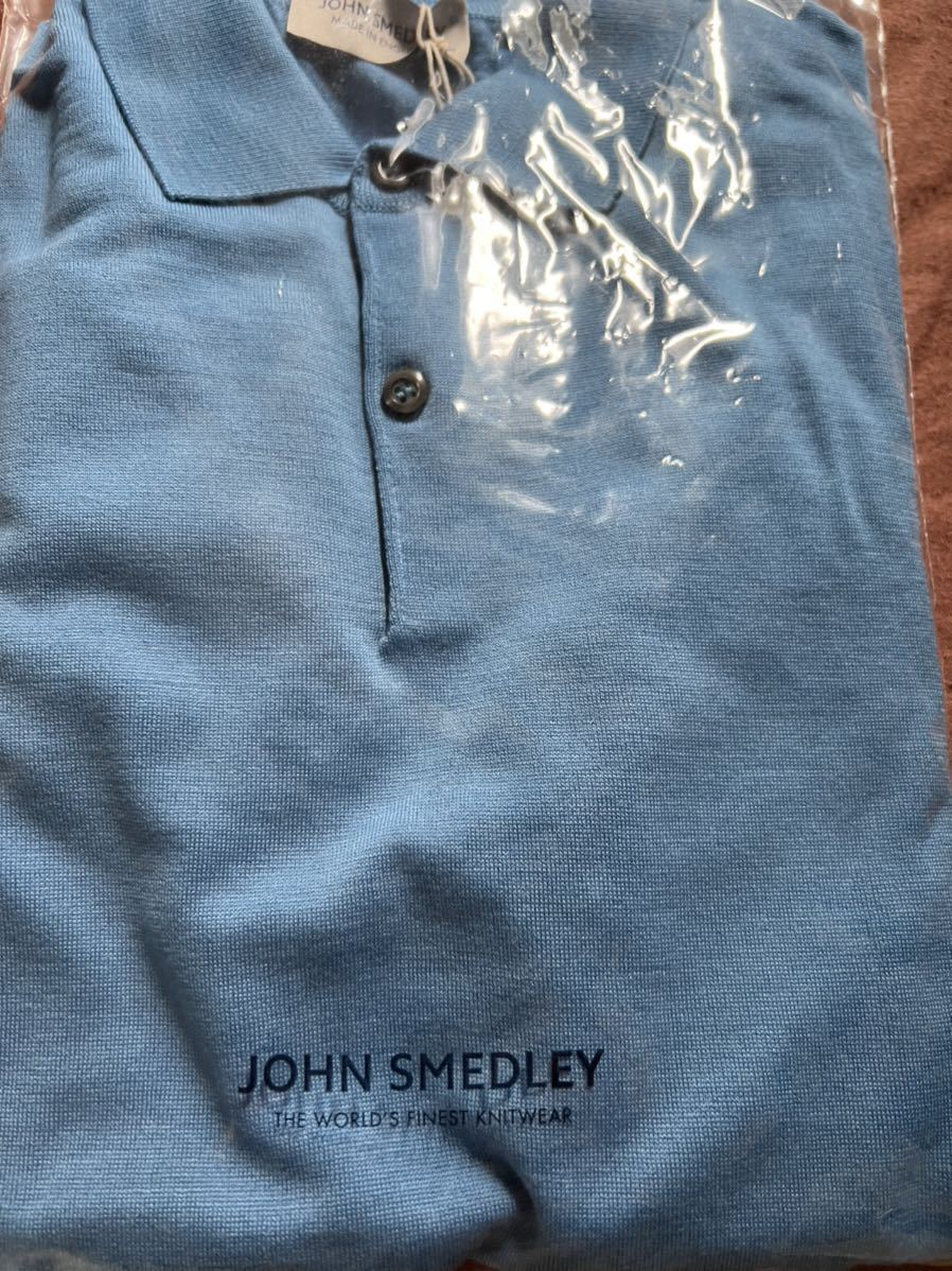 新品 ジョン スメドレー メリノウール 半袖ポロシャツ Mサイズ