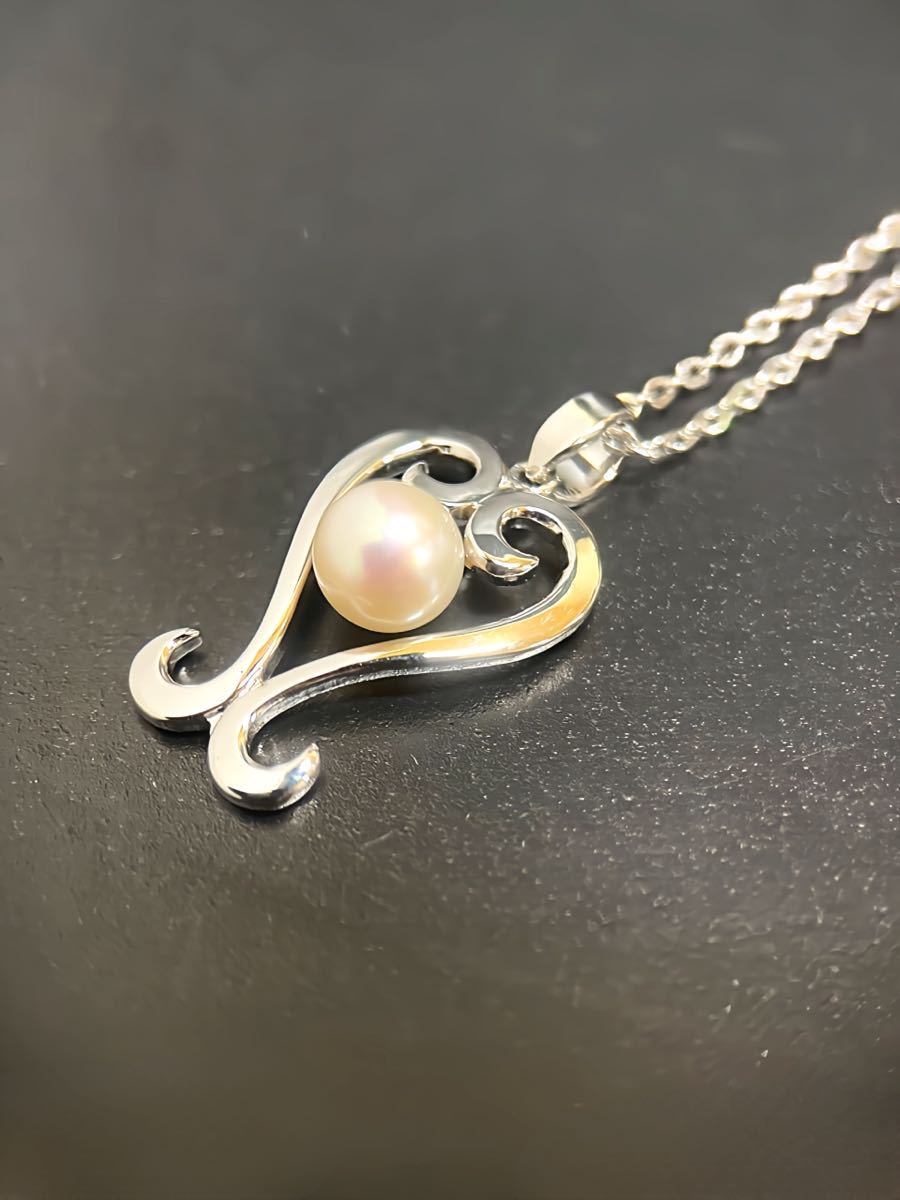 ●美品●ミキモトパールアイランド　MIKIMOTO PEARL ISLAND 本真珠　ネックレス SV金具_画像1