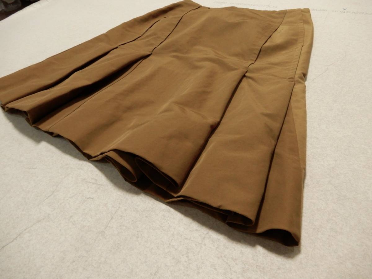 「送料無料」アバハウス発：D`agilita：日本製♪綿60％：ナイロン40％：茶色スカート＊サイズ36_画像4