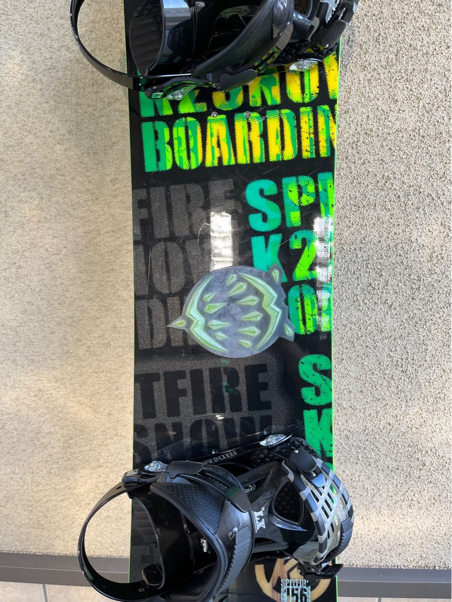 k2 スノーボードセットSPITFIRE 156cm ビンディング RIDE(Lsize k2 スノーボードセットSPITFIRE 156cm ビンディング RIDE(Lsize
