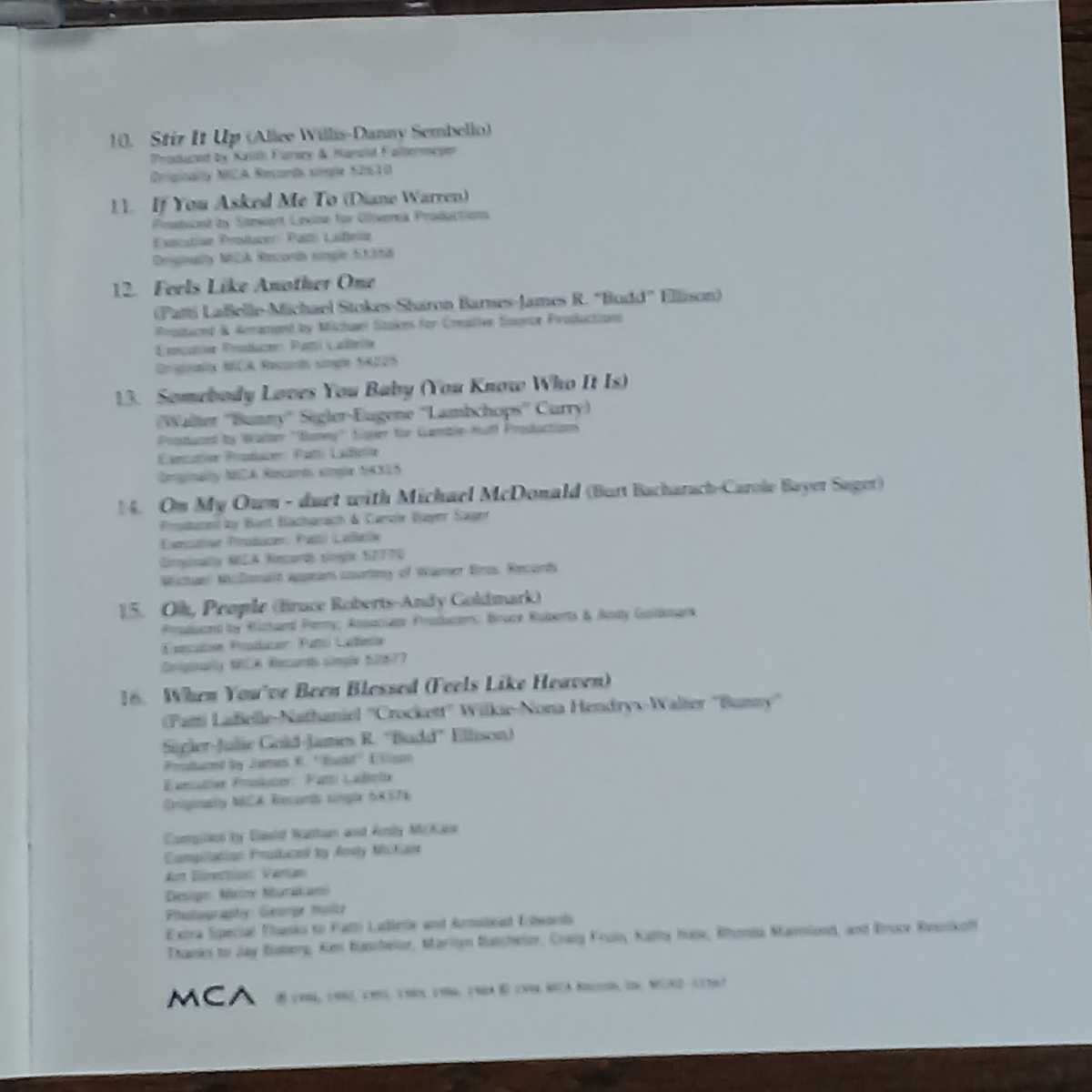 CD ★パティ・ラベル/ Patti LaBelle★『Greatest Hits』16曲収録盤/Labelle_画像4