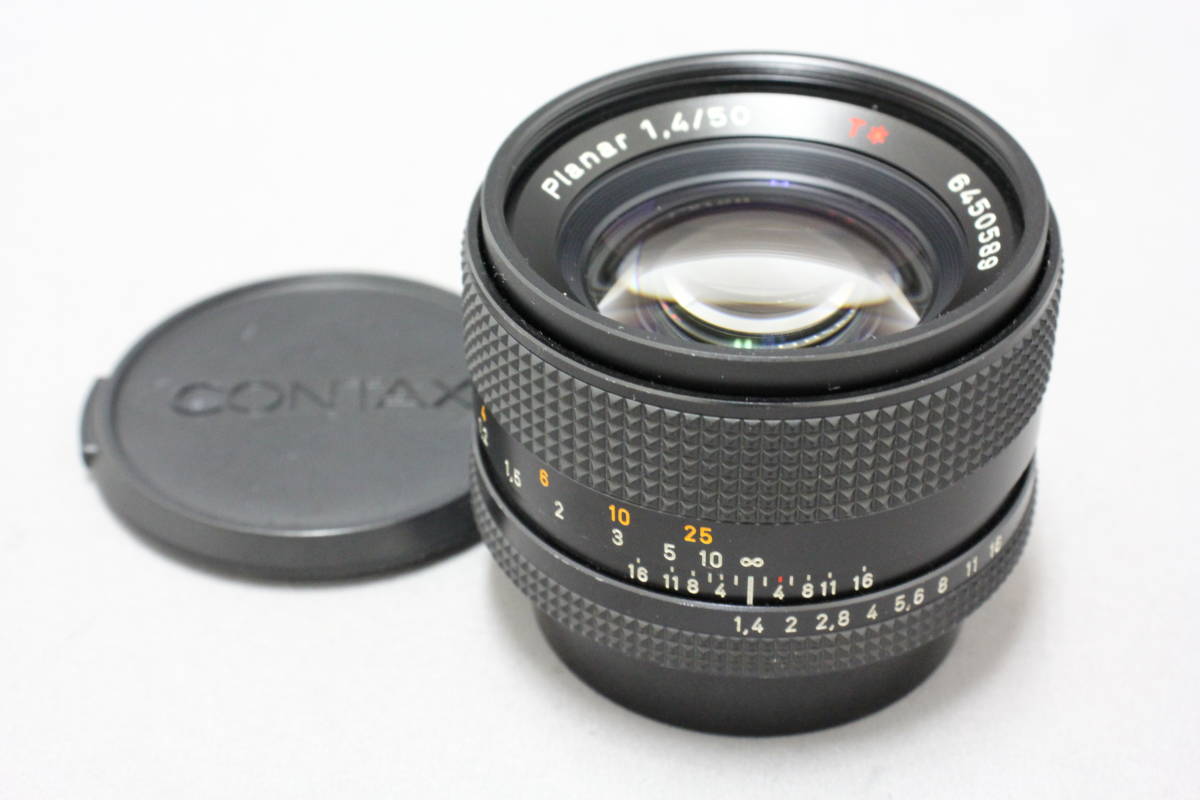 ■アキバカメラ■　コンタックス（CONTAX）　Carl Zeiss Planar T* 50mm F1.4 AE Lens made in Japan　難あり品です