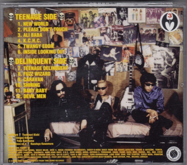 ＊中古CD MAD3/TEENAGE DELINQUENT! 1998年作品 マッドスリー EDDIE LEGEND STORY LET IT ROCKS the5678's ギターウルフ ホンコンナイフ_画像2