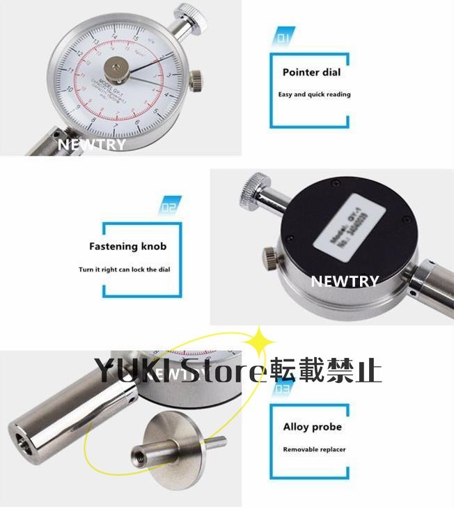 フルーツ硬度計 果物の成熟度を測定 ポインター式 果物研究部門、果物会社、果樹園、大学などに_画像3