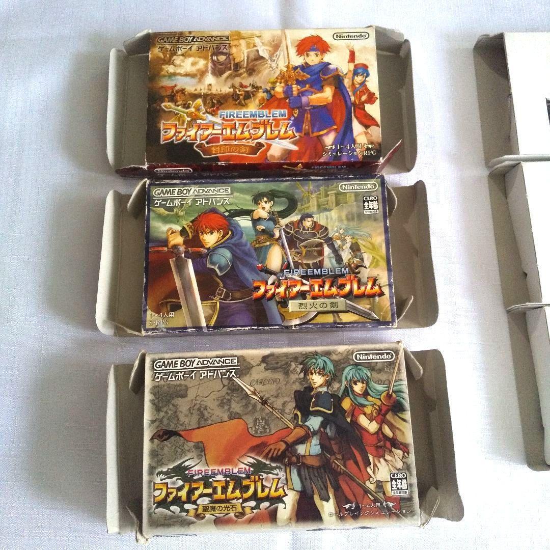 GBA ファイアーエムブレム 封印の剣 烈火の剣 聖魔の光石 ゲームソフト 攻略本 ６点セット 箱付 説明書付 Fire Emblem 即納 送料無料_画像6