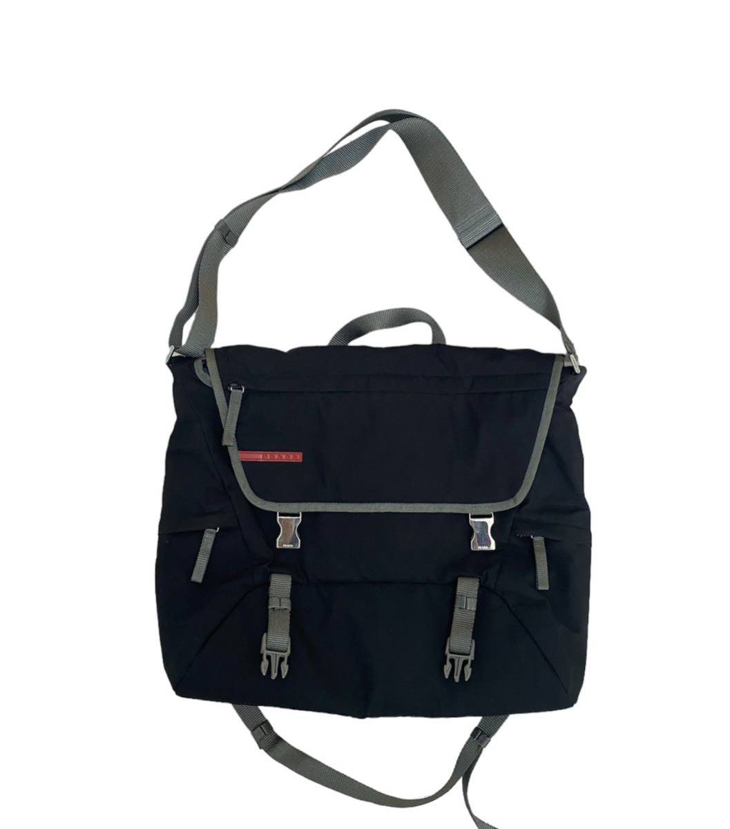 60%OFF】 プラダ 1円○美品○PRADA ショルダーバッグ ブラック 黒