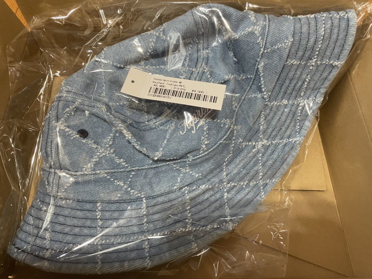 ☆Supreme Punched Denim Crusher Washed Indigo Size M/L