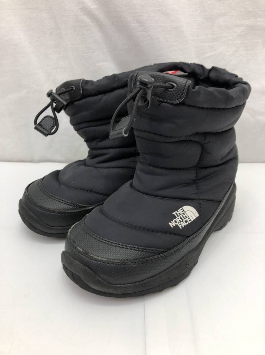 THE NORTH FACE スノーブーツ キッズ 子供用 約17cm～18cm ブラック 黒 ヌプシブーティ ザノースフェイス 23092502_画像1