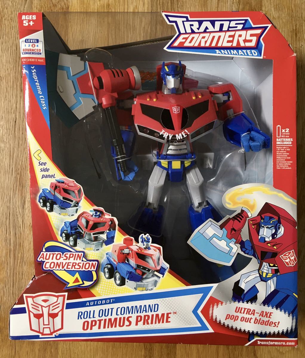 HASBRO TRANS FORMERS Animated OPTIMUS PRIME Figure ハズブロ トランスフォーマー アニメイテッド オプティマスプライム 海外フィギュア_画像1