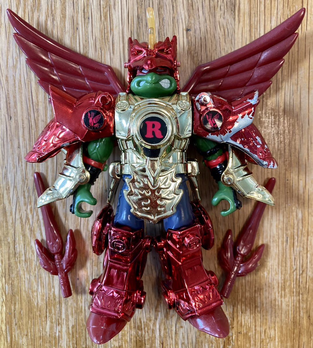 TMNT NINJA TURTLES 63 Metal Raphael 輝光 メタル タートルズ ラファエロ タカラ アメコミ トイ ビンテージ フィギュア 1995 _画像1