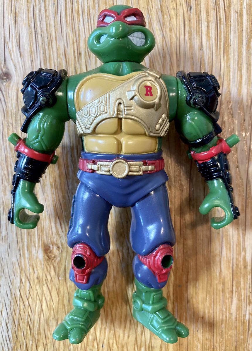 TMNT NINJA TURTLES 63 Metal Raphael 輝光 メタル タートルズ ラファエロ タカラ アメコミ トイ ビンテージ フィギュア 1995 _画像3