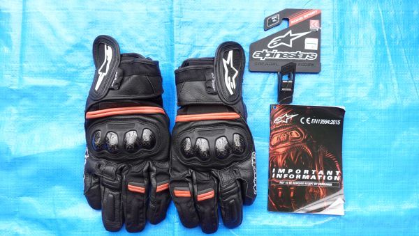 【訳有】アルパインスターズ RAGE DRYSTAR GLOVES BK/RD XL/Ｌサイズ 新品 Alpinestars_画像1