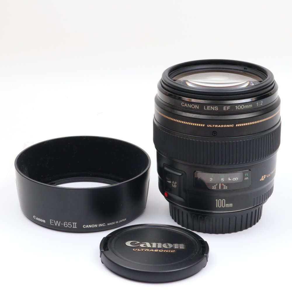 最新 Canon 単焦点中望遠レンズ EF100mm F2 USM フルサイズ対応