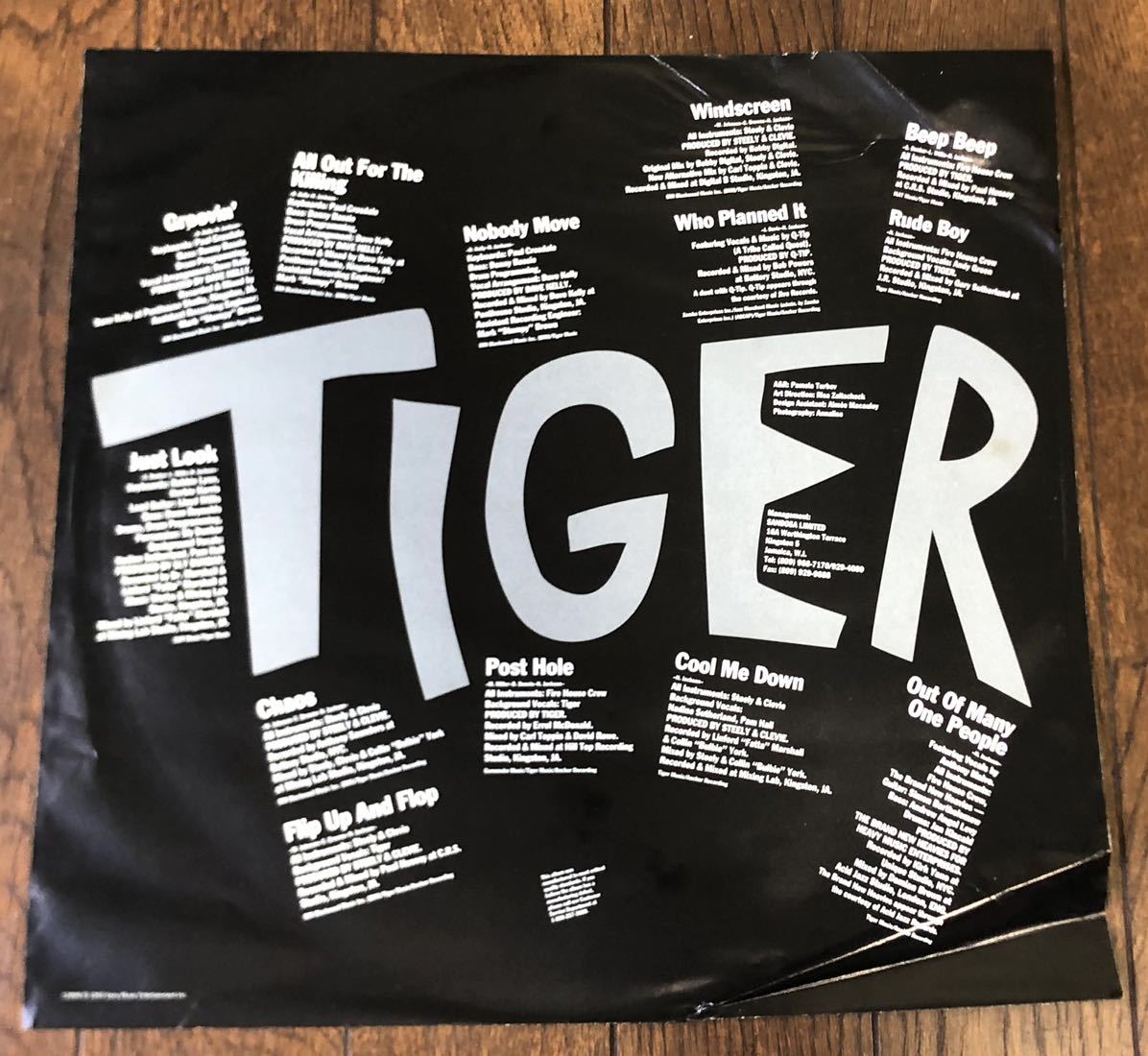 レア 倉庫出 1993 Tiger / Claws Of The Cat タイガー Original US LP Chaos Columbia O 52898 90s ジョグリン シュリンク インナー 絶版_画像5