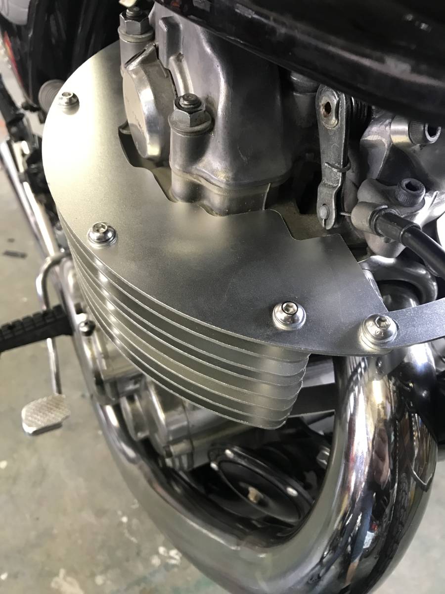 Yahoo!オークション - SR400 SR500用ビッグフィン アルミシルバー!冷却...
