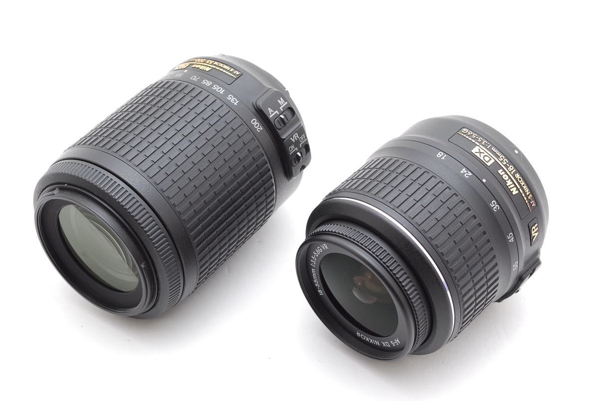 美品】Nikon D3200 BLACKD レンズセット-